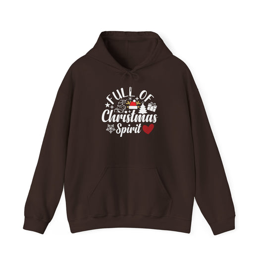 Christmas Spirit Hoodie – “Full of Christmas Spirit” Holiday Sweatshirt