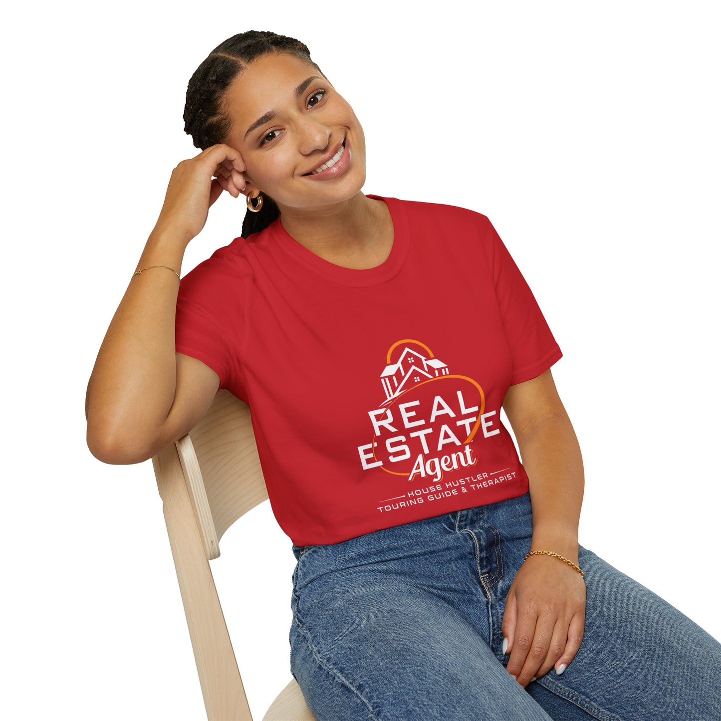 Real Estate Agent Softstyle T-Shirt | Perfect Gift for Realtors, Housewarming, Business Wear, Real Estate Theme, Professional Attire