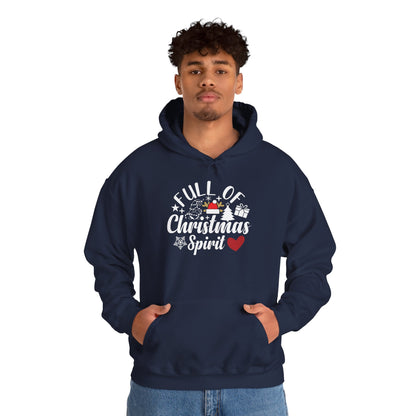 Christmas Spirit Hoodie – “Full of Christmas Spirit” Holiday Sweatshirt
