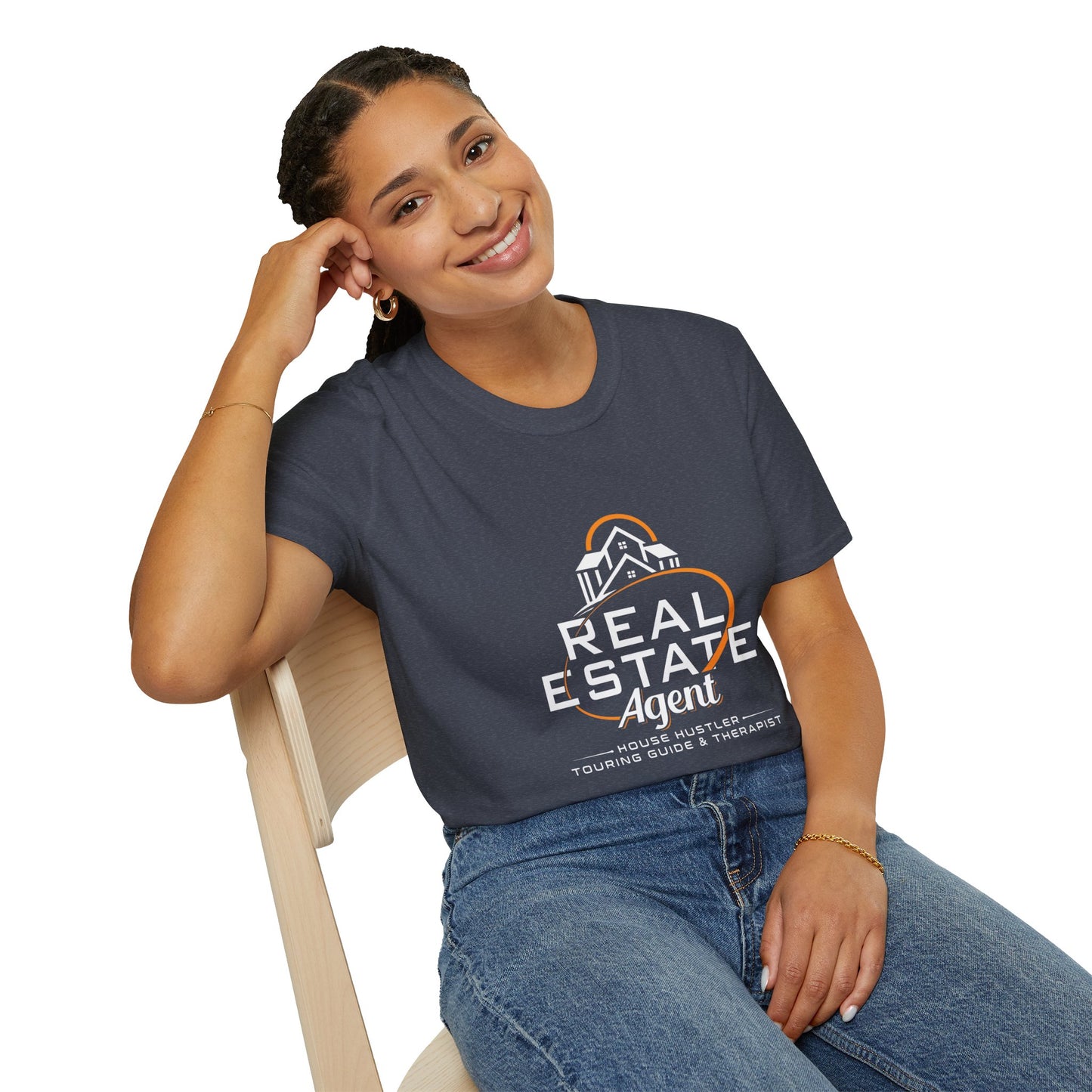 Real Estate Agent Softstyle T-Shirt | Perfect Gift for Realtors, Housewarming, Business Wear, Real Estate Theme, Professional Attire