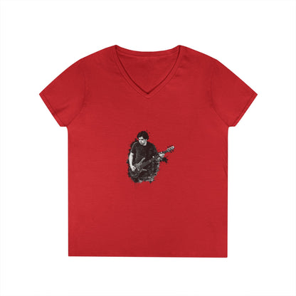 Gavin Godsey Bass Player Silhouette Ladies' V-Neck T-Shirt