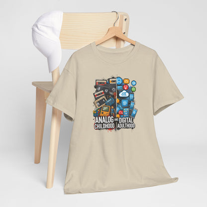 Retro Gaming Inspired Unisex Tee | Nostalgic Childhood Vibes, Perfect for Gamers, Birthdays, Holidays, Gifts, Casual Wear Sand
