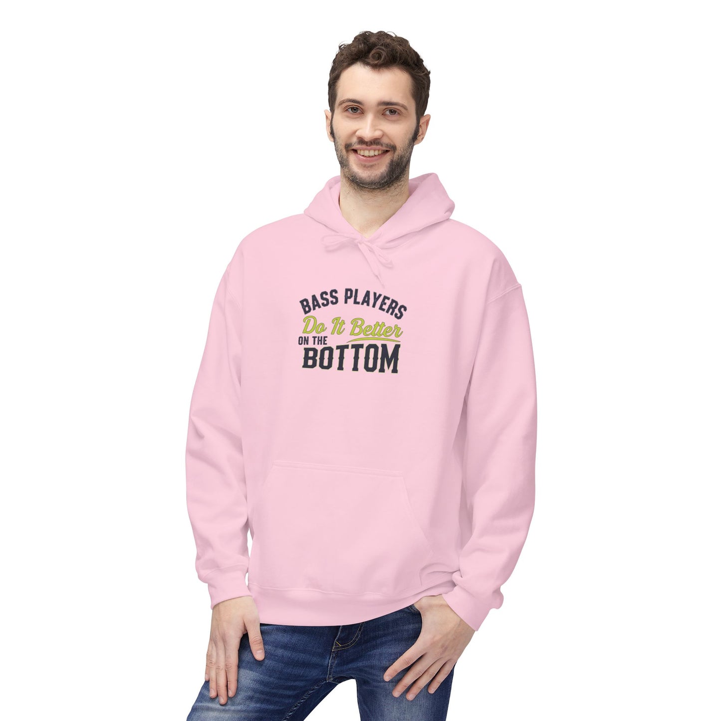 Bass Player / Musician Hoodie - Unisex Midweight Softstyle