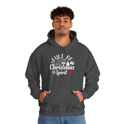 Christmas Spirit Hoodie – “Full of Christmas Spirit” Holiday Sweatshirt