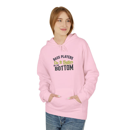 Bass Player / Musician Hoodie - Unisex Midweight Softstyle Light Pink