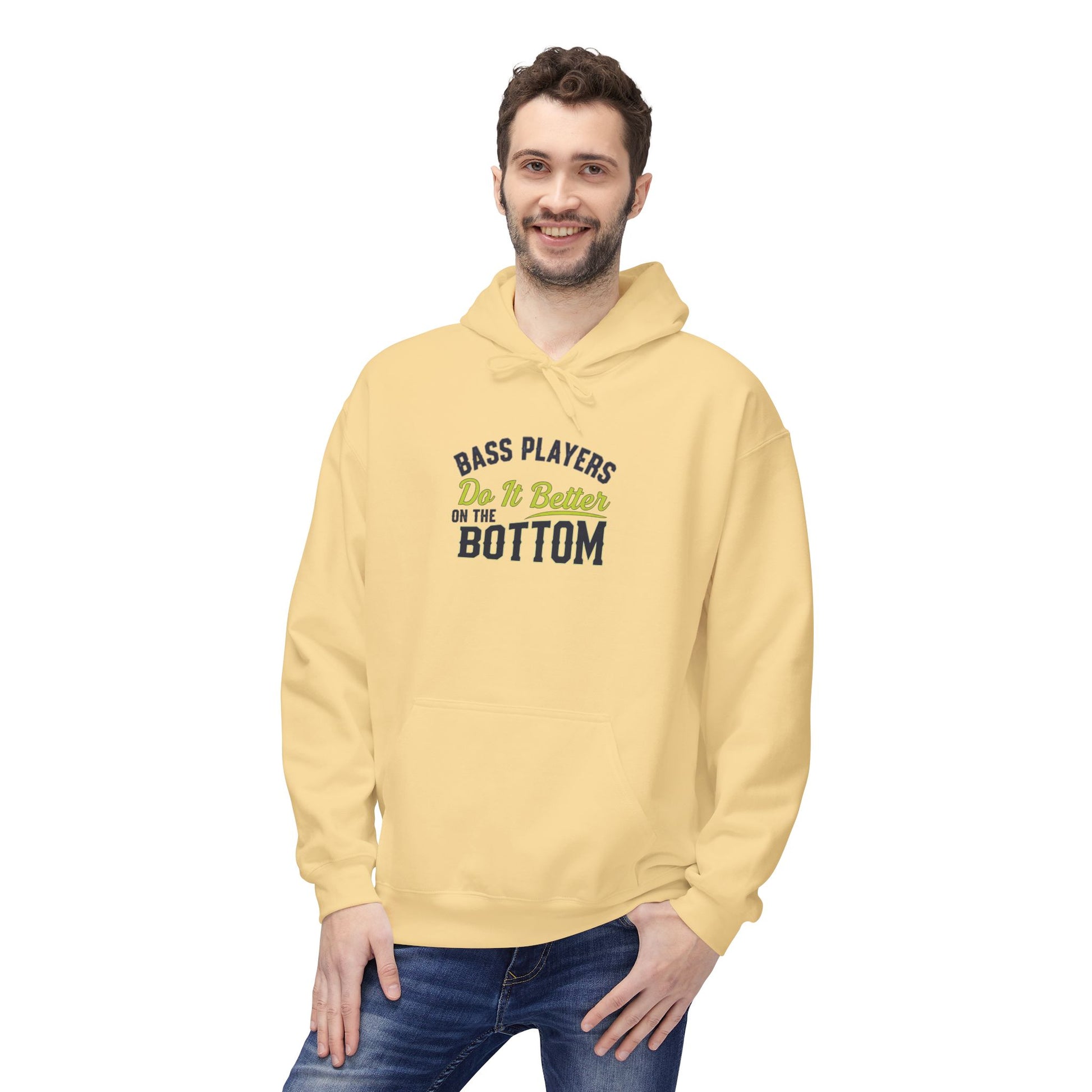 Bass Player / Musician Hoodie - Unisex Midweight Softstyle