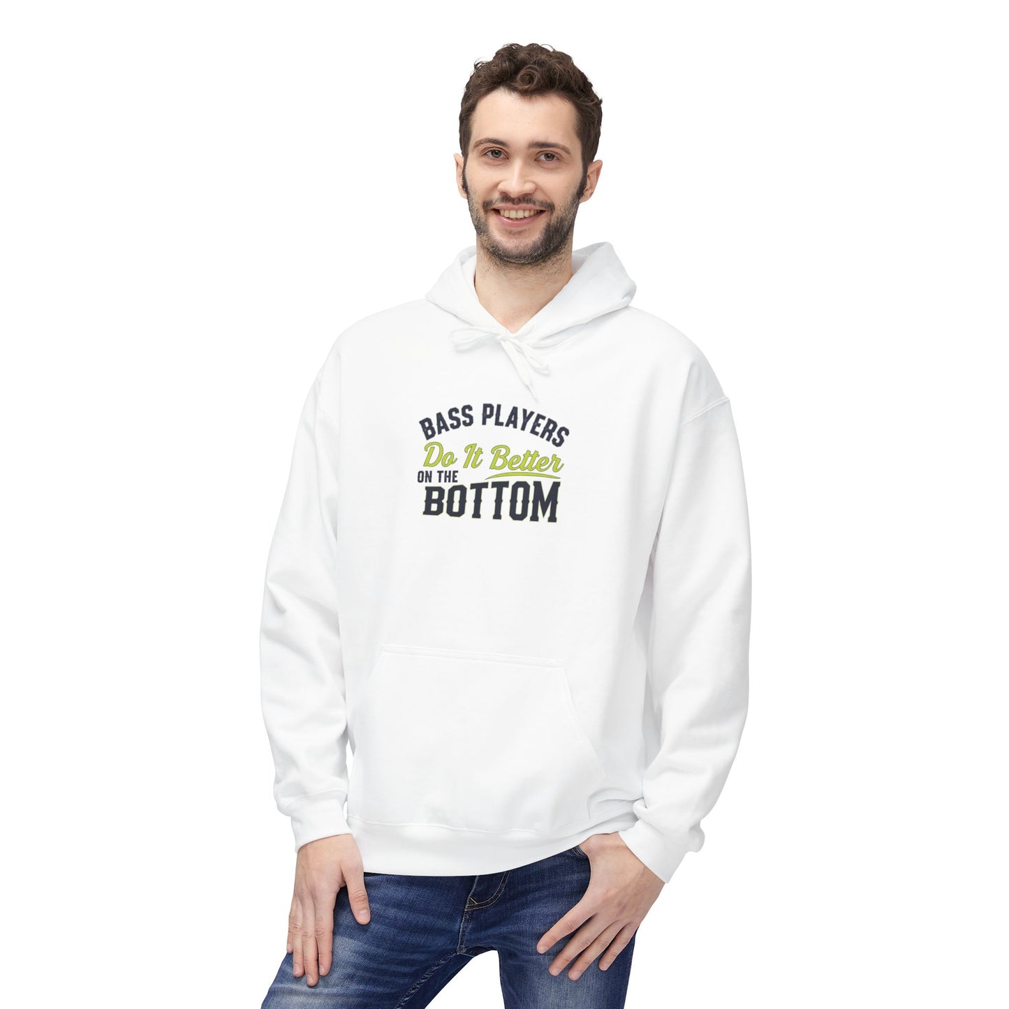 Bass Player / Musician Hoodie - Unisex Midweight Softstyle