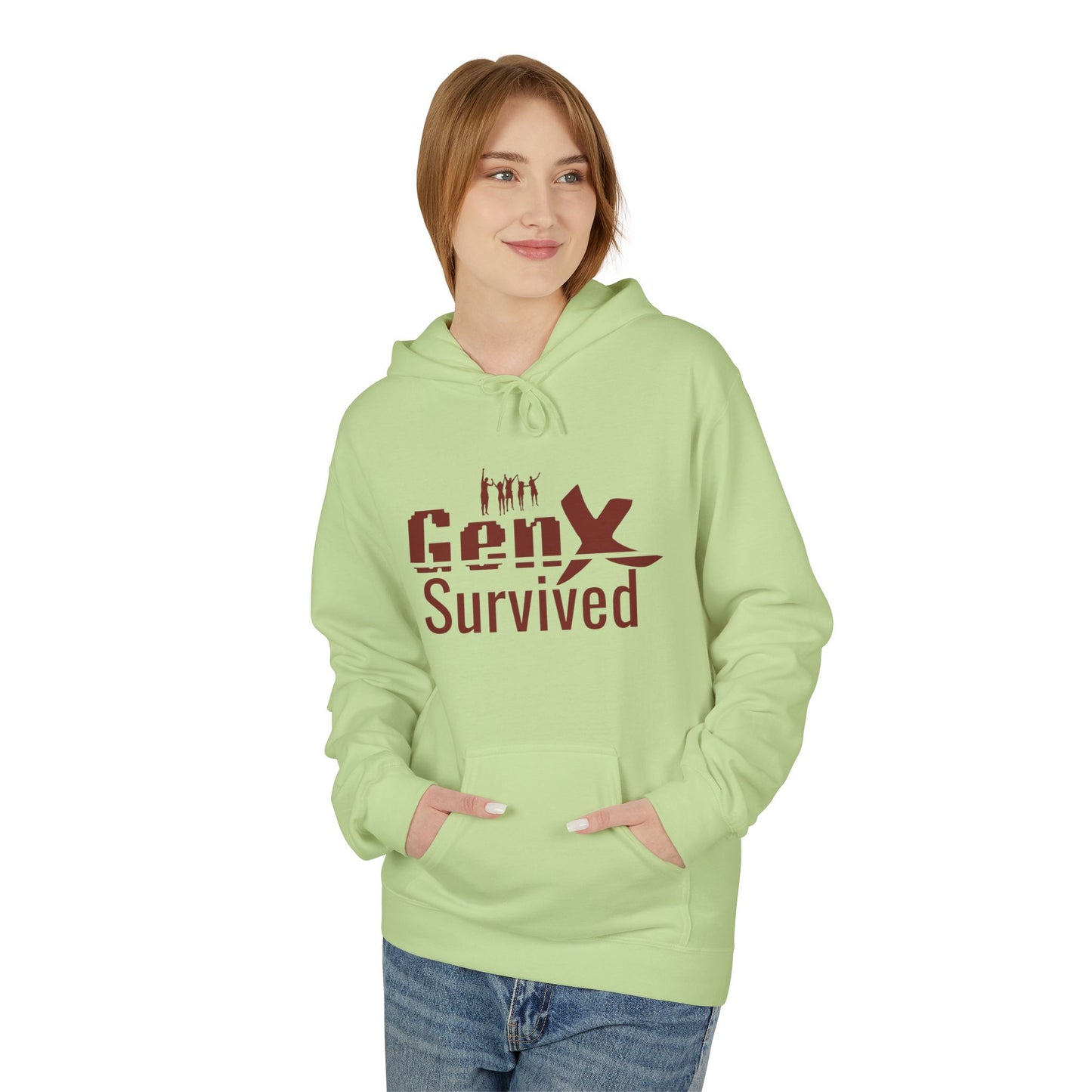 Gen X Survivor Hoodie | Comfort Fleece Pullover for Nostalgic Generations, Unisex Casual Wear, Perfect Gift for Birthdays