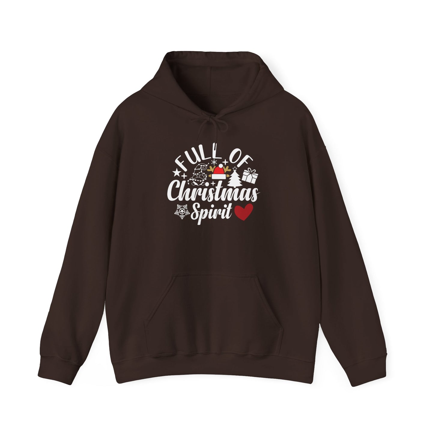 Christmas Spirit Hoodie – “Full of Christmas Spirit” Holiday Sweatshirt