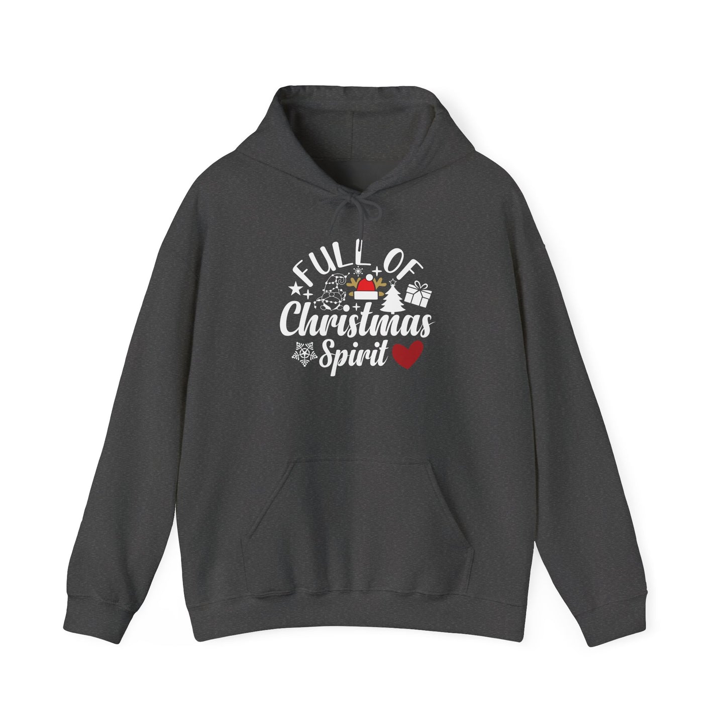 Christmas Spirit Hoodie – “Full of Christmas Spirit” Holiday Sweatshirt