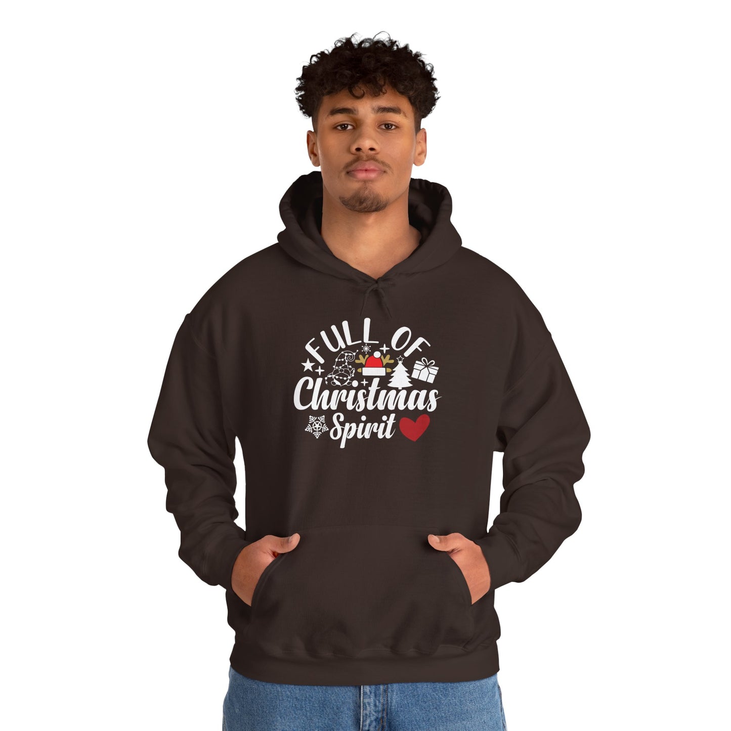 Christmas Spirit Hoodie – “Full of Christmas Spirit” Holiday Sweatshirt
