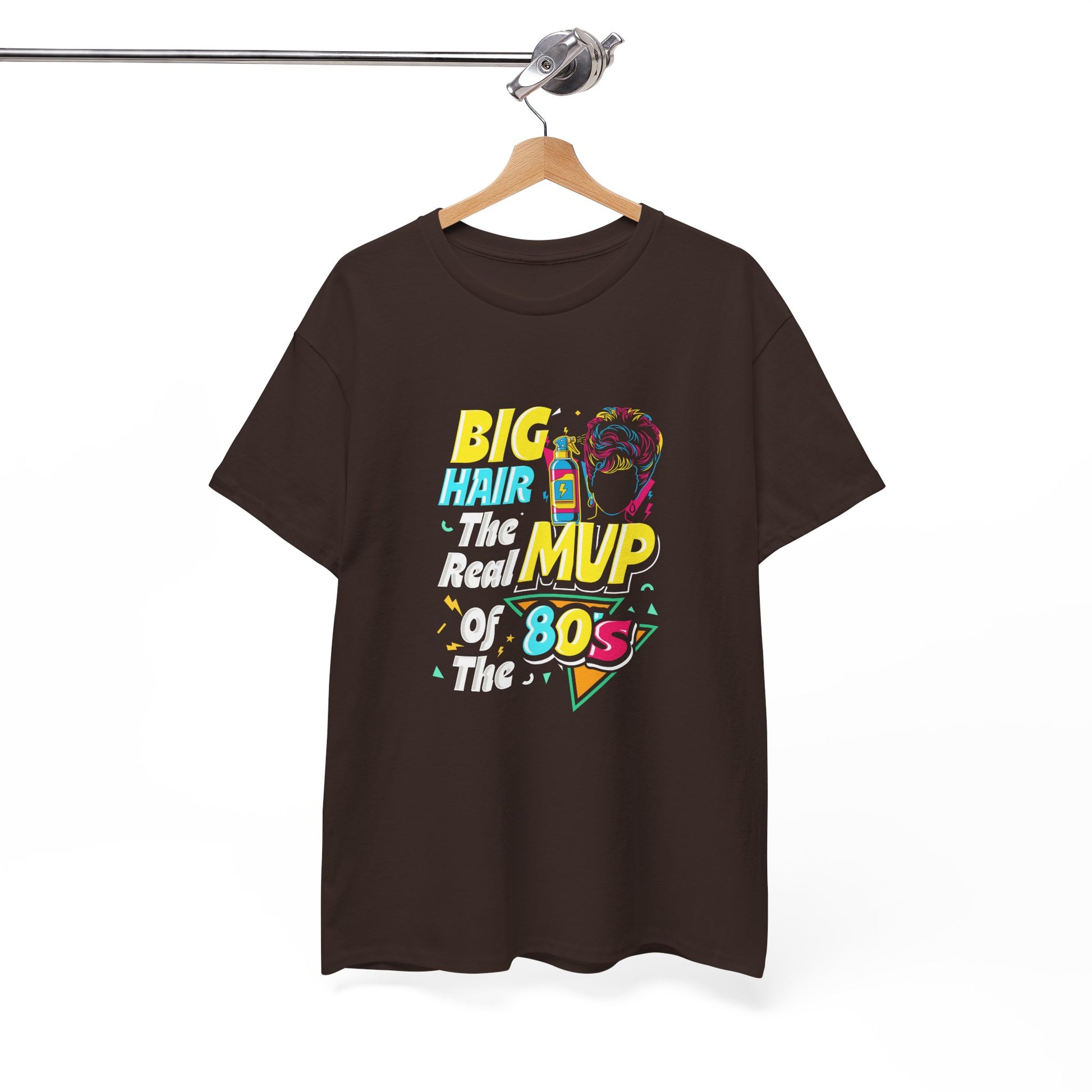 Retro 80s Tee with Big Hair Design, Vintage Style Shirt, Unisex Cotton T-Shirt, Fun Gifting for Nostalgia Lovers, Casual Fashion Top