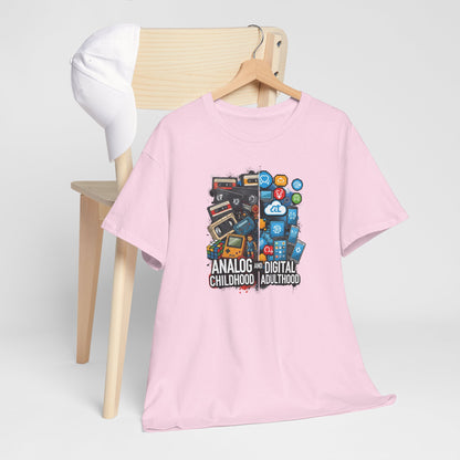 Retro Gaming Inspired Unisex Tee | Nostalgic Childhood Vibes, Perfect for Gamers, Birthdays, Holidays, Gifts, Casual Wear Light Pink