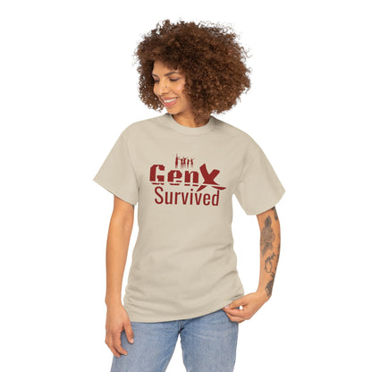 Gen X Survivor Unisex Tee | Nostalgic Fashion for Gen X, Casual Wear, Family Gatherings, Birthdays, Comfy T-Shirt