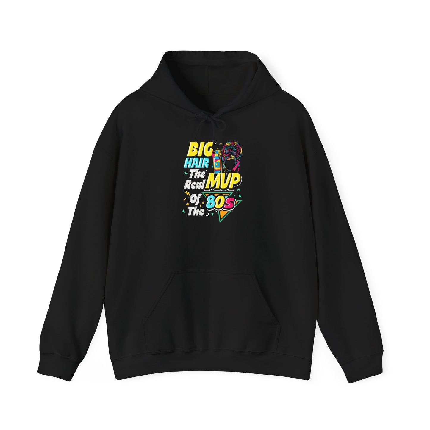 80s Big Hair MVP Unisex Hoodie | Vintage Style Sweatshirt, Retro Gift, Cozy Attire, Nostalgia, Fashion Statement