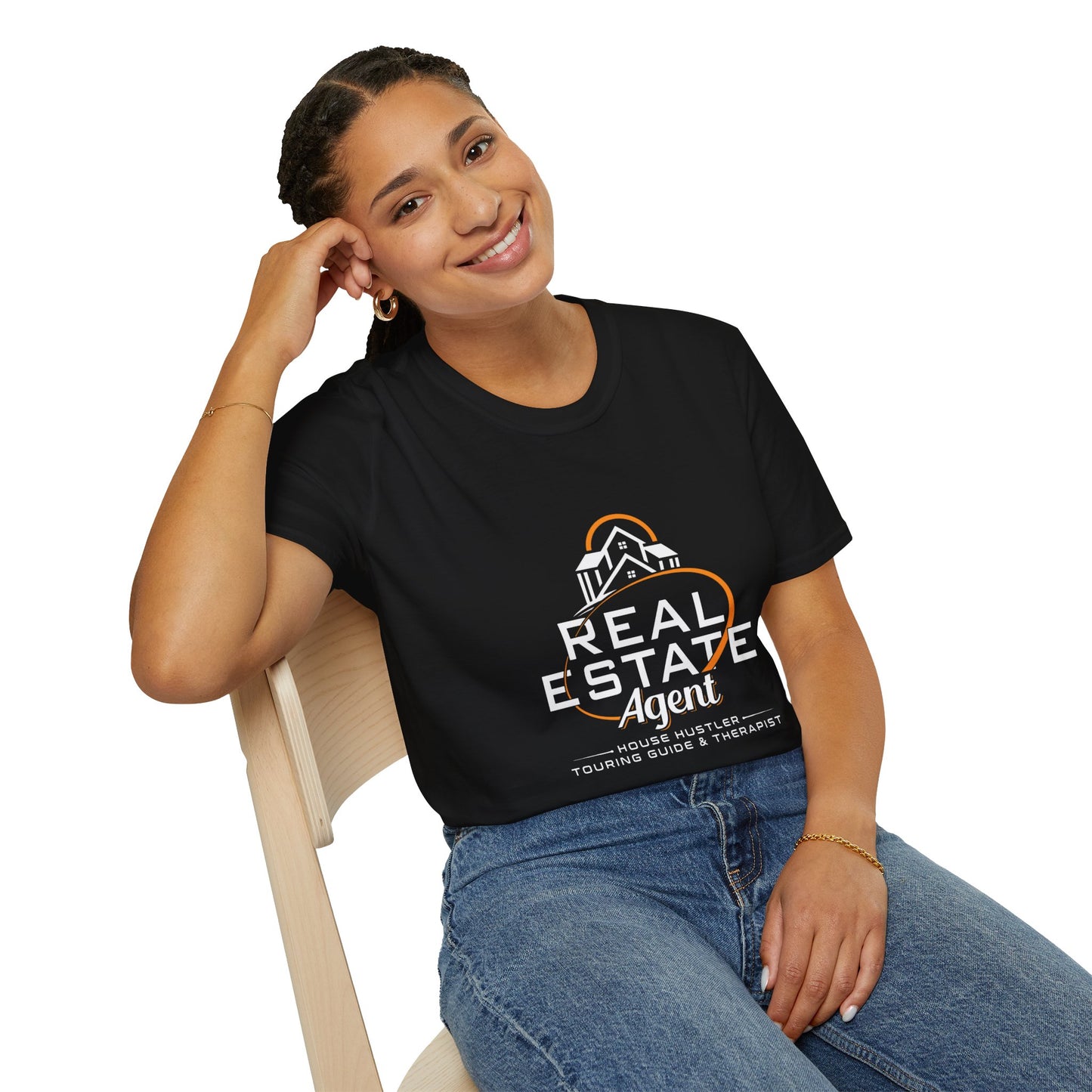 Real Estate Agent Softstyle T-Shirt | Perfect Gift for Realtors, Housewarming, Business Wear, Real Estate Theme, Professional Attire