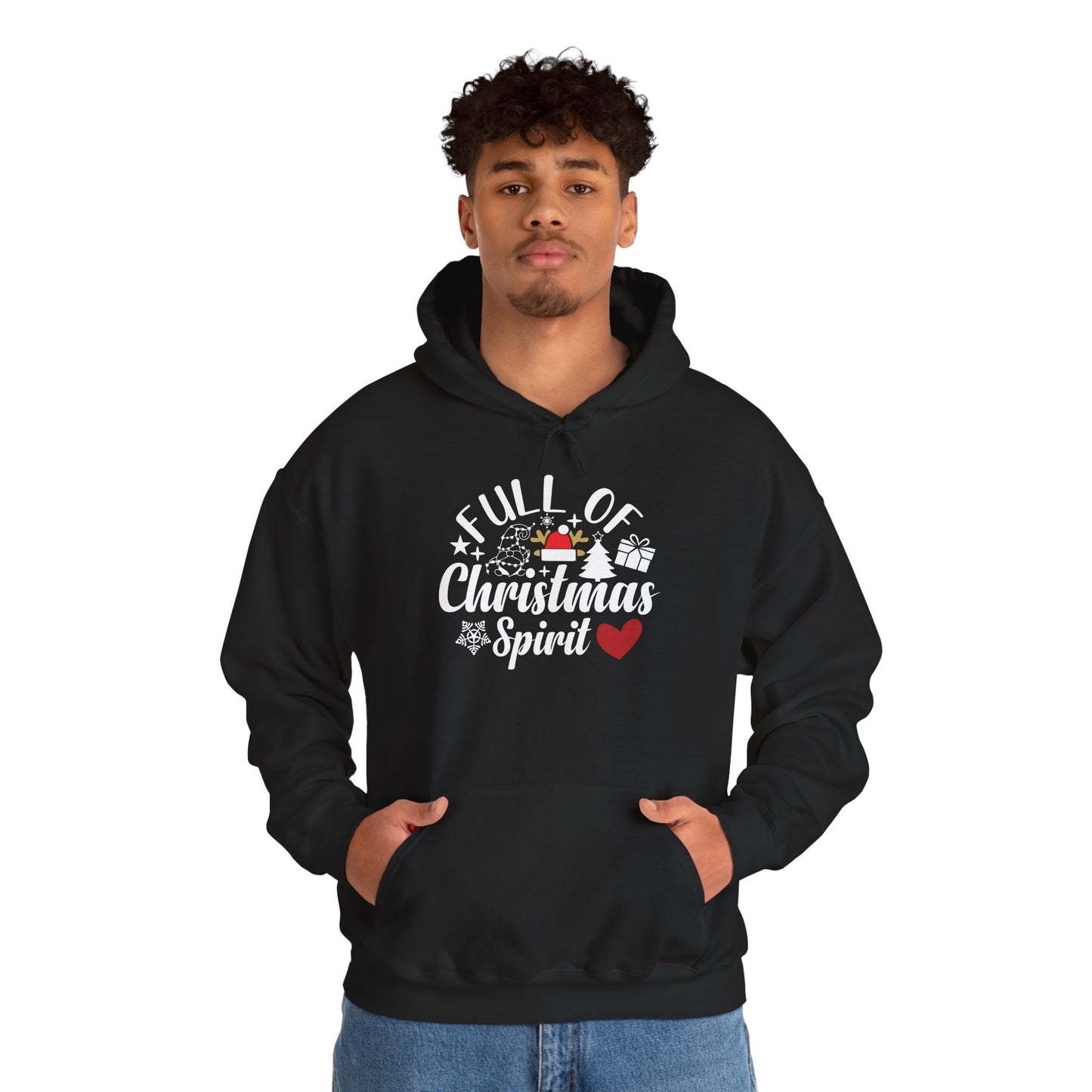 Christmas Spirit Hoodie – “Full of Christmas Spirit” Holiday Sweatshirt