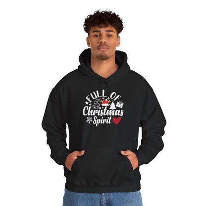 Christmas Spirit Hoodie – “Full of Christmas Spirit” Holiday Sweatshirt