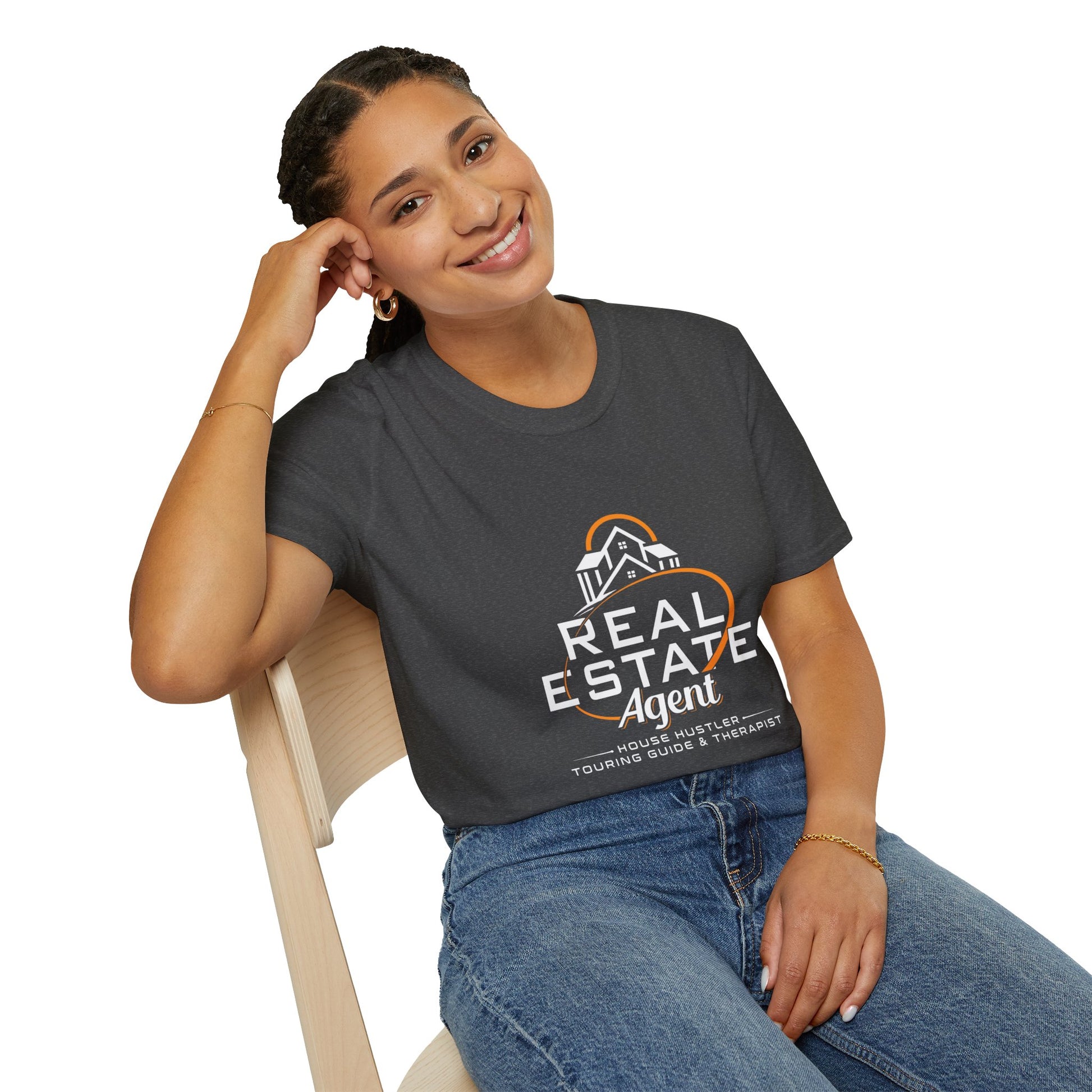 Real Estate Agent Softstyle T-Shirt | Perfect Gift for Realtors, Housewarming, Business Wear, Real Estate Theme, Professional Attire