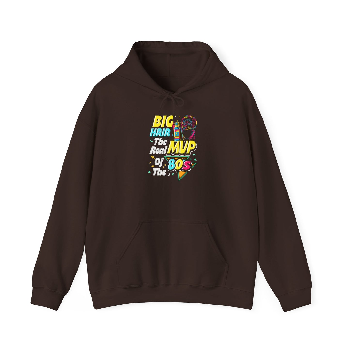 80s Big Hair MVP Unisex Hoodie | Vintage Style Sweatshirt, Retro Gift, Cozy Attire, Nostalgia, Fashion Statement