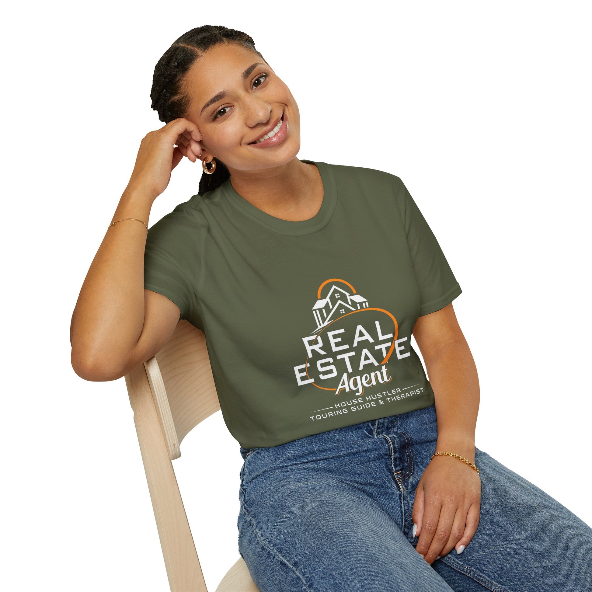 Real Estate Agent Softstyle T-Shirt | Perfect Gift for Realtors, Housewarming, Business Wear, Real Estate Theme, Professional Attire