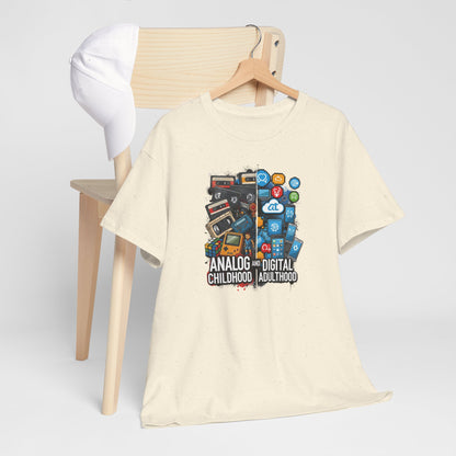Retro Gaming Inspired Unisex Tee | Nostalgic Childhood Vibes, Perfect for Gamers, Birthdays, Holidays, Gifts, Casual Wear Natural