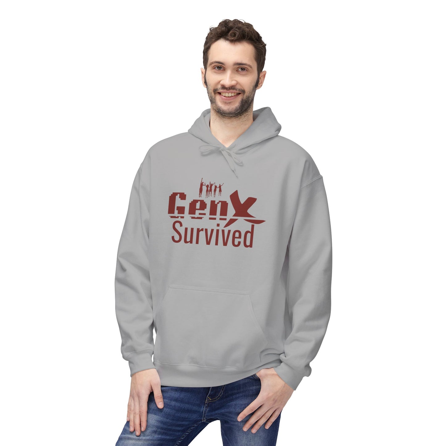 Gen X Survivor Hoodie | Comfort Fleece Pullover for Nostalgic Generations, Unisex Casual Wear, Perfect Gift for Birthdays