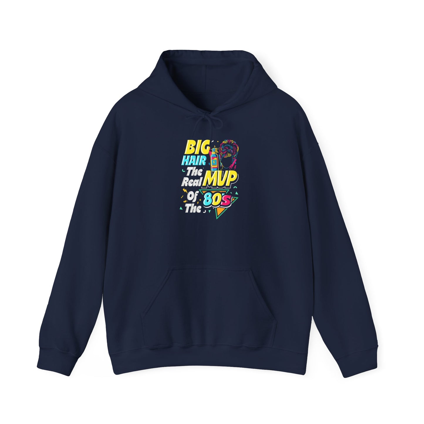80s Big Hair MVP Unisex Hoodie | Vintage Style Sweatshirt, Retro Gift, Cozy Attire, Nostalgia, Fashion Statement